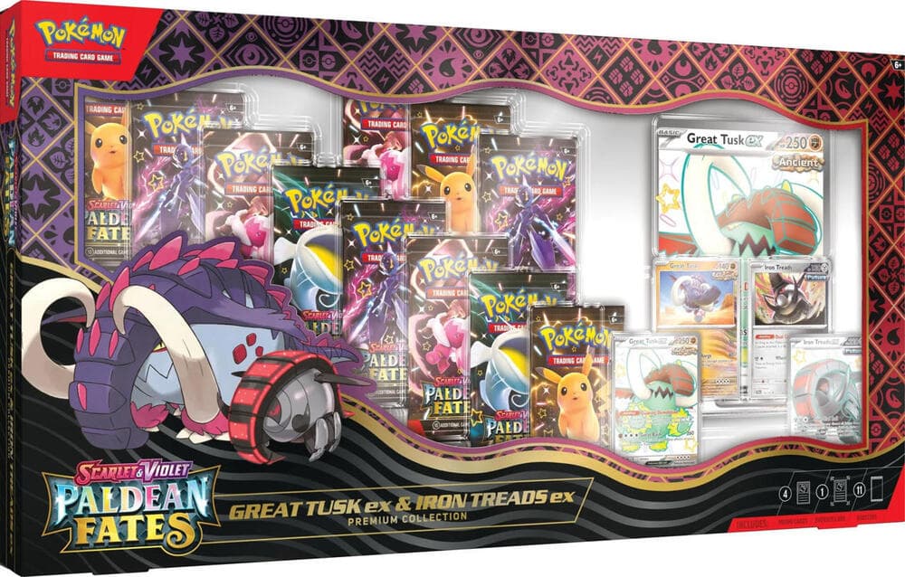 Pokemon Paldean Fates Premium Collection (Great Tusk ex & Iron Treads ex)