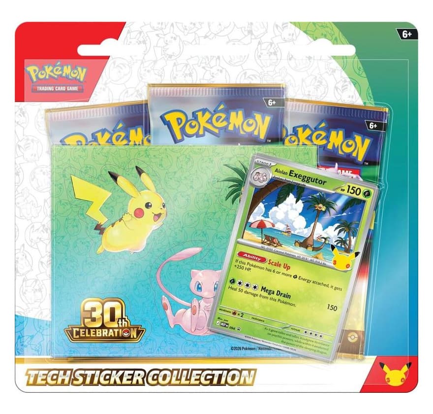 Pokemon 30th Celebration Tech Sticker Collection (Day Out)