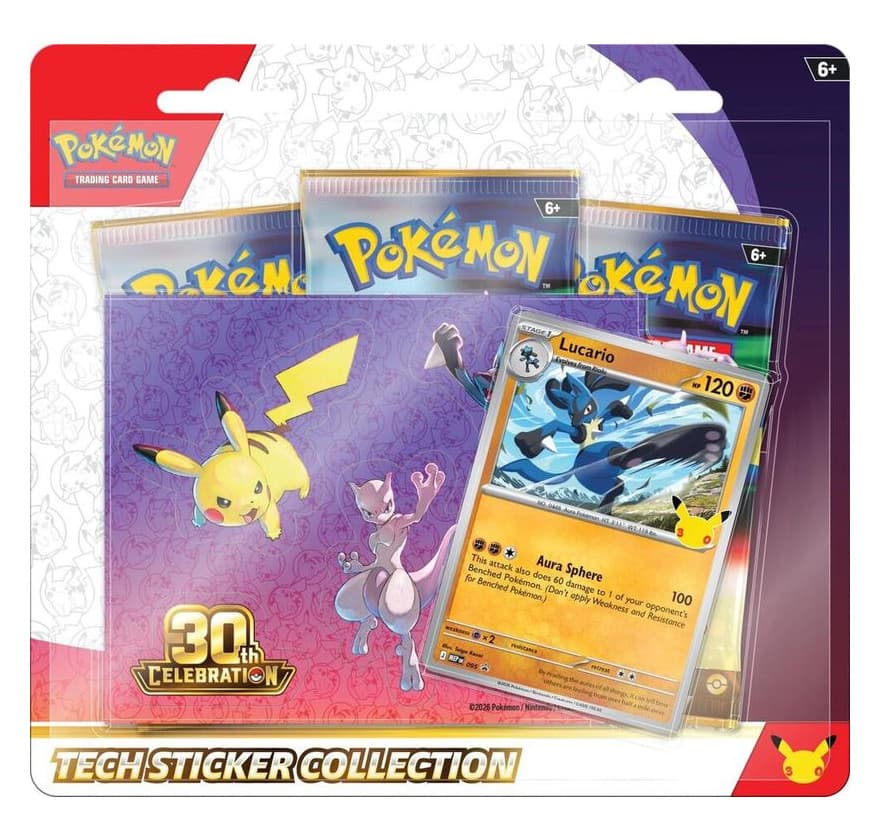 Pokemon 30th Celebration Tech Sticker Collection (Night Out)