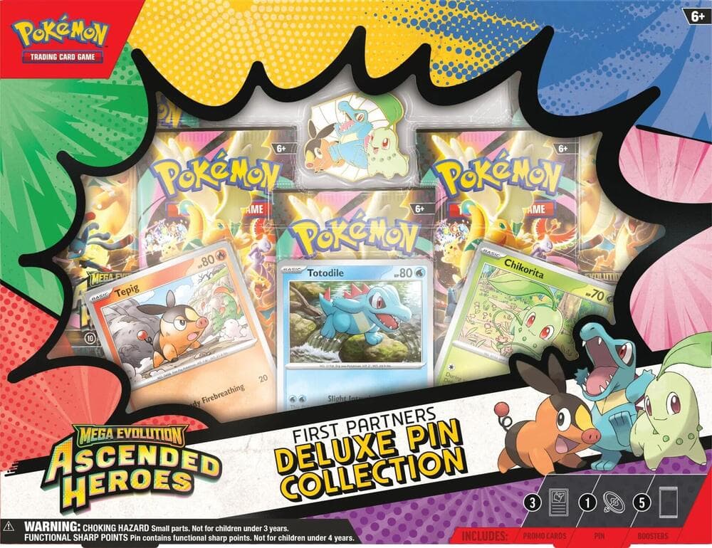 Pokemon Ascended Heroes First Partners Pin Collection
